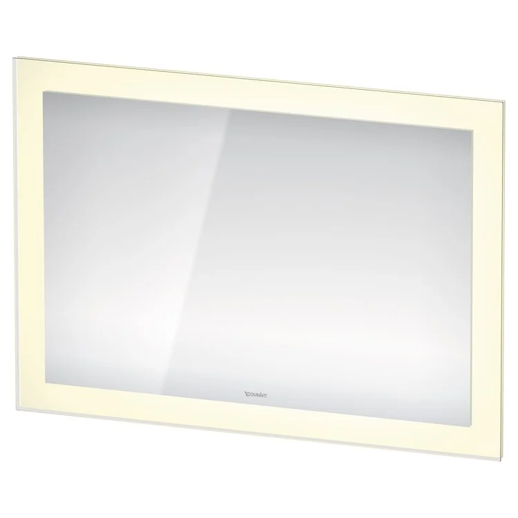 Mirror White Tulip 41-3/8 x 29-1/2 Inch White Aluminum Matte Rectangle LED Frame