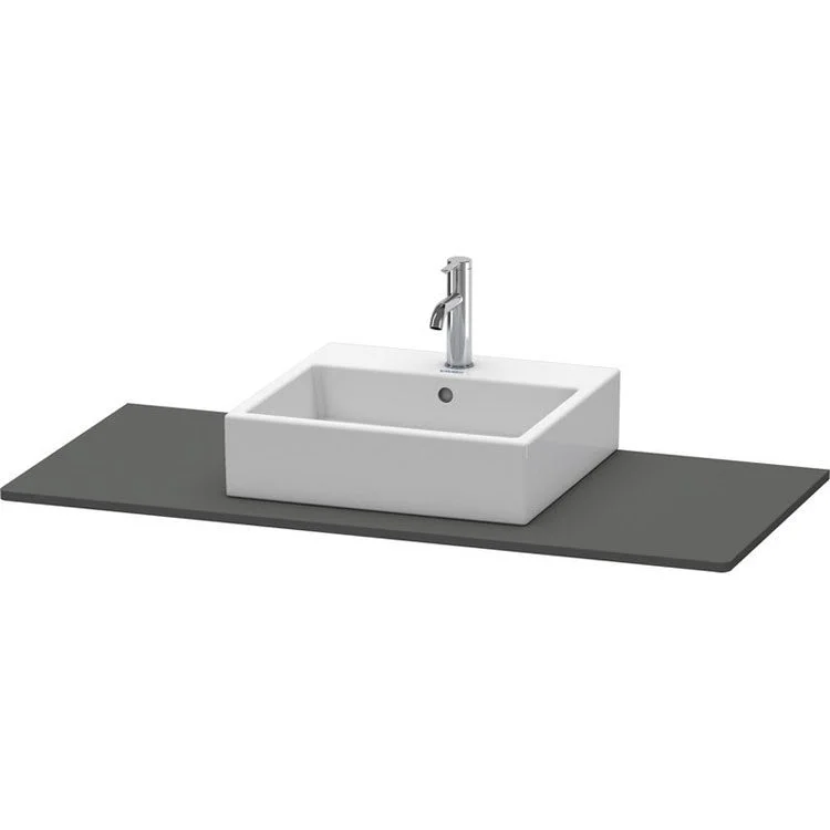 Lavatory Console XSquare Graphite Matte Single Basin 31-1/2 x 21-5/8 Inch