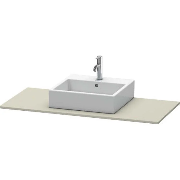 Lavatory Console XSquare Taupe Satin Matte Single Basin 31-1/2 x 21-5/8 Inch