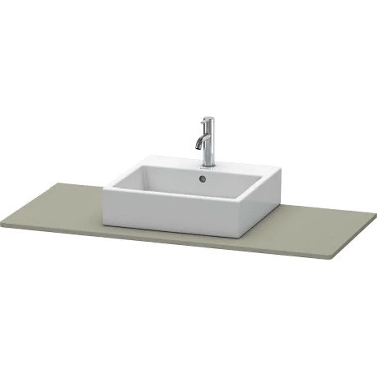 Lavatory Console XSquare Stone Gray Satin Matte Single Basin 21-5/8 x 31-1/2 Inch