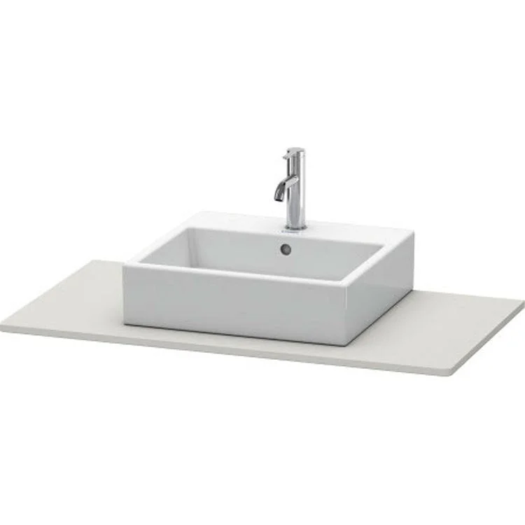 Lavatory Console XSquare Concrete Gray Matte Single Basin 39-3/8 x 21-5/8 Inch