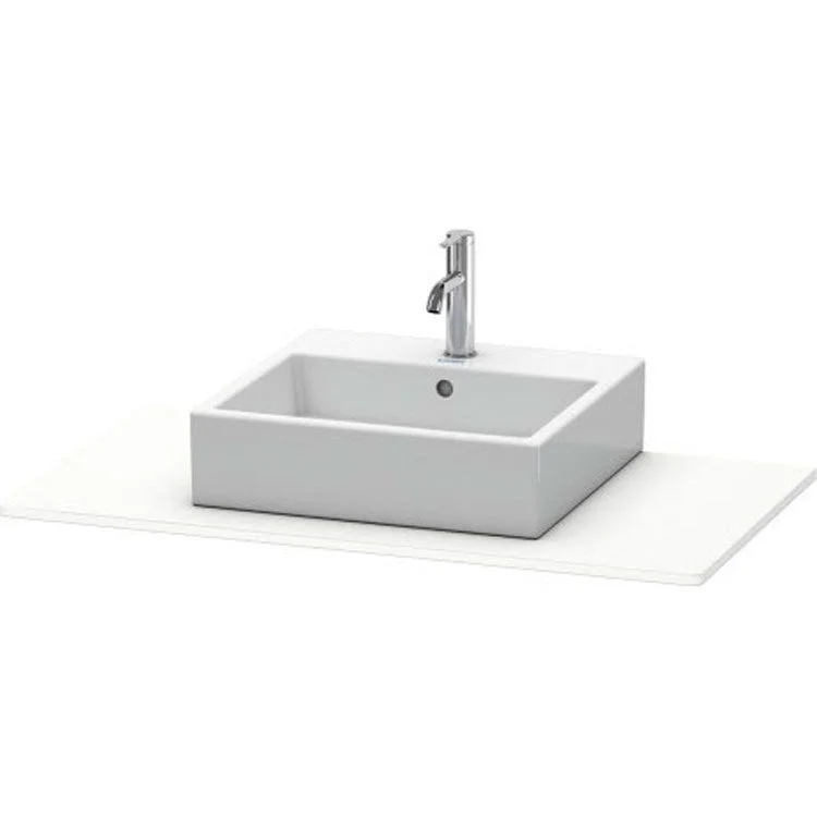 Lavatory Console XSquare White Matte Single Basin 39-3/8 x 21-5/8 Inch