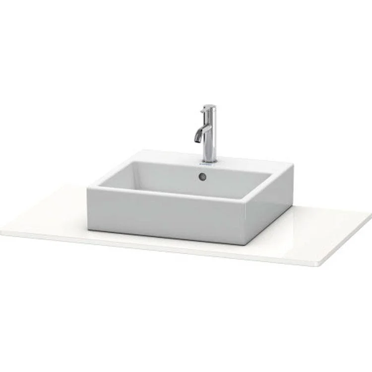 Lavatory Console XSquare White High Gloss Single Basin 39-3/8 x 21-5/8 Inch