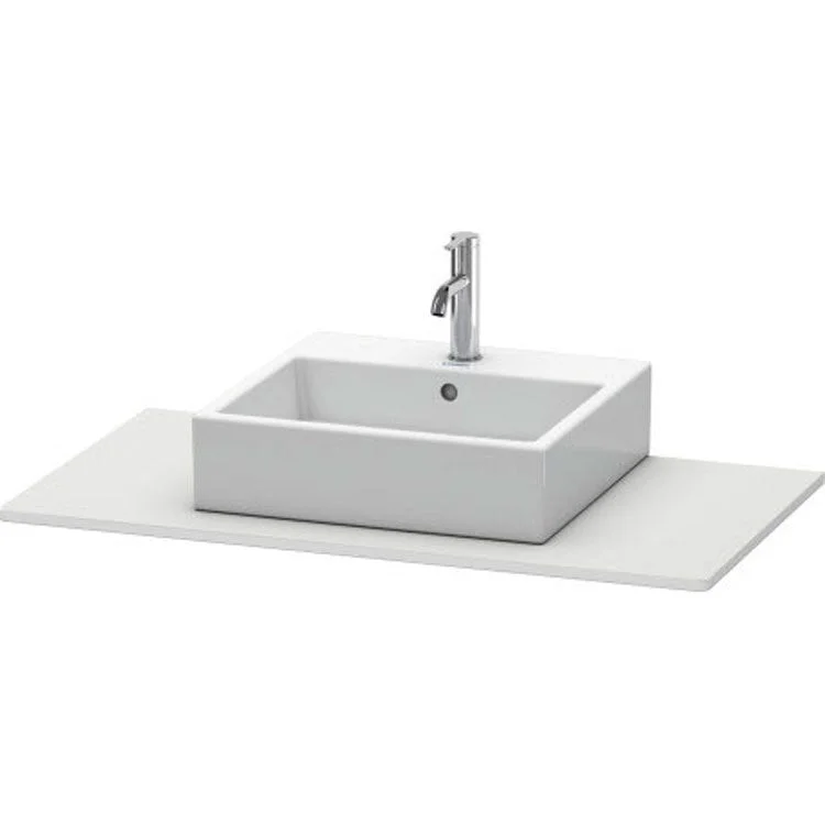 Lavatory Console XSquare White Satin Matte Single Basin 39-3/8 x 21-5/8 Inch