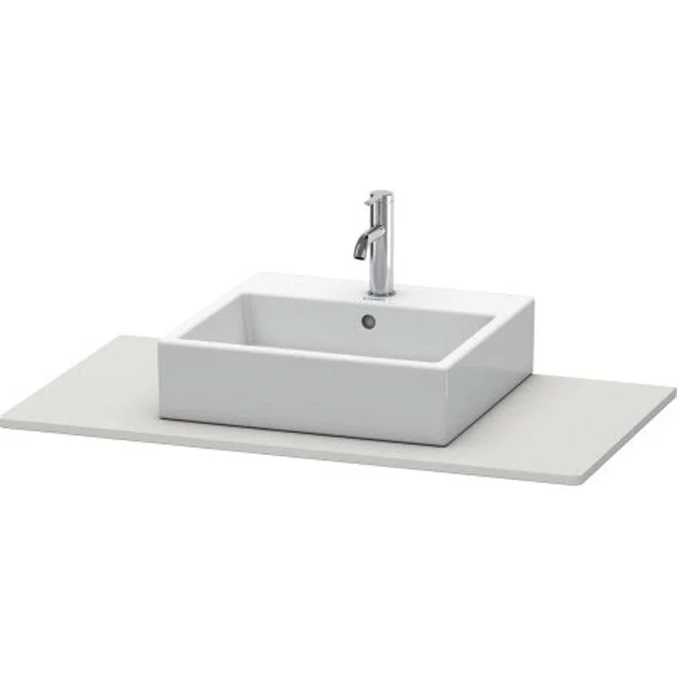 Lavatory Console XSquare Nordic White Satin Matte Single Basin 39-3/8 x 21-5/8 Inch