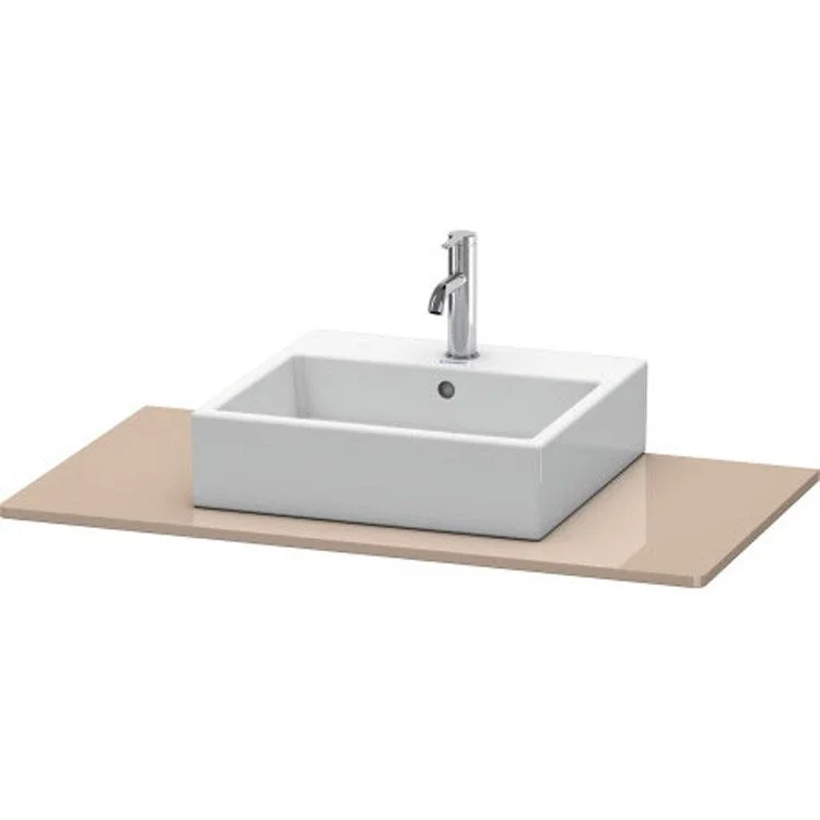 Lavatory Console XSquare Cappuccino High Gloss Single Basin 39-3/8 x 21-5/8 Inch