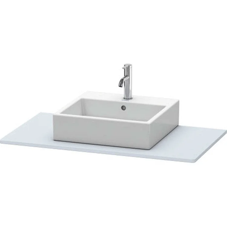 Lavatory Console XSquare Light Blue Satin Matte Single Basin 39-3/8 x 21-5/8 Inch