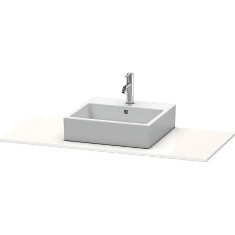 Lavatory Console XSquare White High Gloss Single Basin 47-1/4 x 21-5/8 Inch