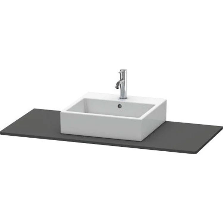 Lavatory Console XSquare Graphite Matte Single Basin 21-5/8 x 47-1/4 Inch