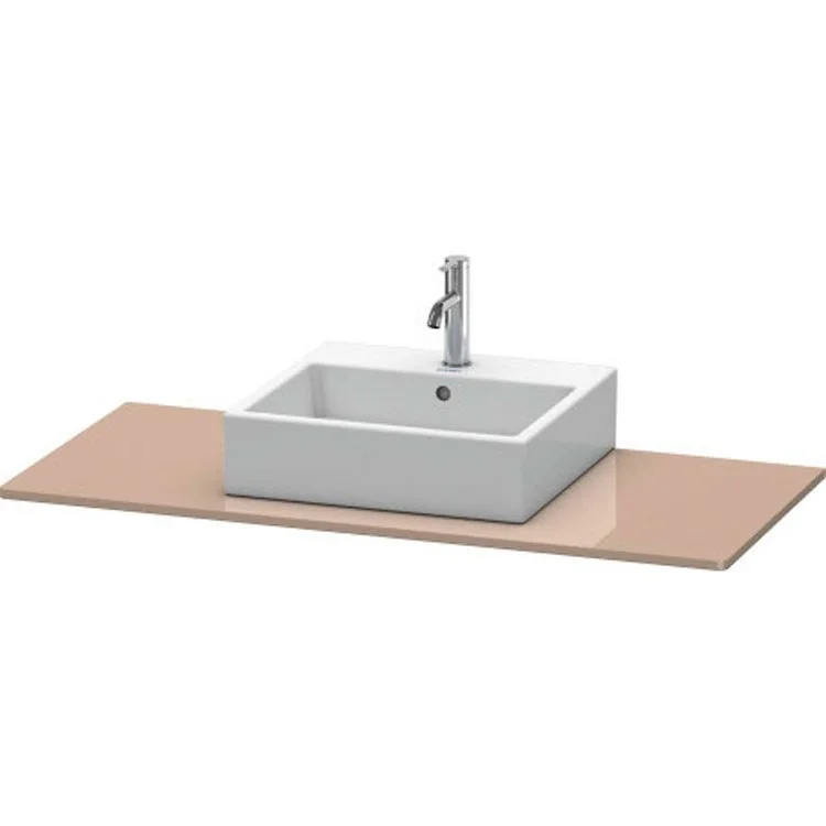 Lavatory Console XSquare Cappuccino High Gloss Single Basin 47-1/4 x 21-5/8 Inch