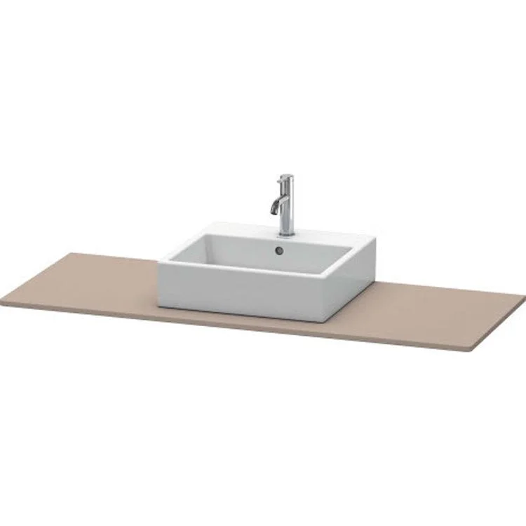 Lavatory Console XSquare Basalt Matte Single Basin 21-5/8 x 55-1/8 Inch Middle Basin