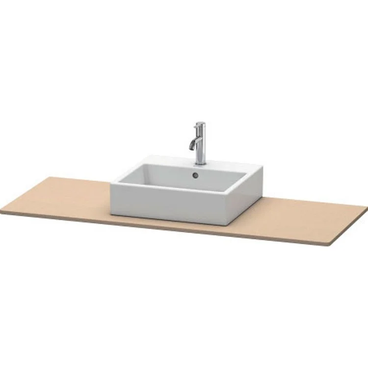 Lavatory Console XSquare Linen Single Basin 21-5/8 x 55-1/8 Inch Middle Basin