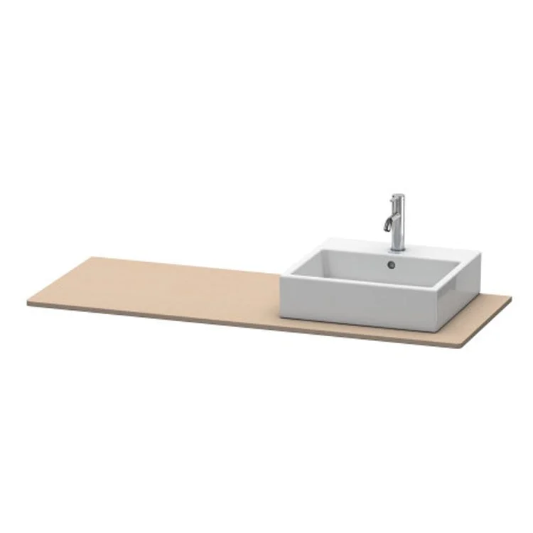 Lavatory Console XSquare Linen Single Basin 21-5/8 x 55-1/8 Inch Right Basin