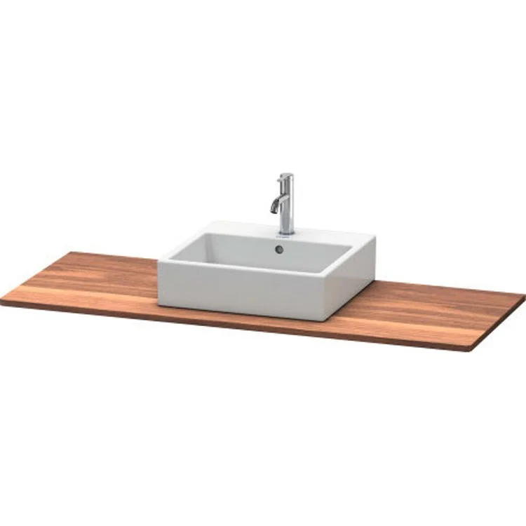 Lavatory Console XSquare American Walnut Single Basin Massive 55-1/8 x 21-5/8 Inch