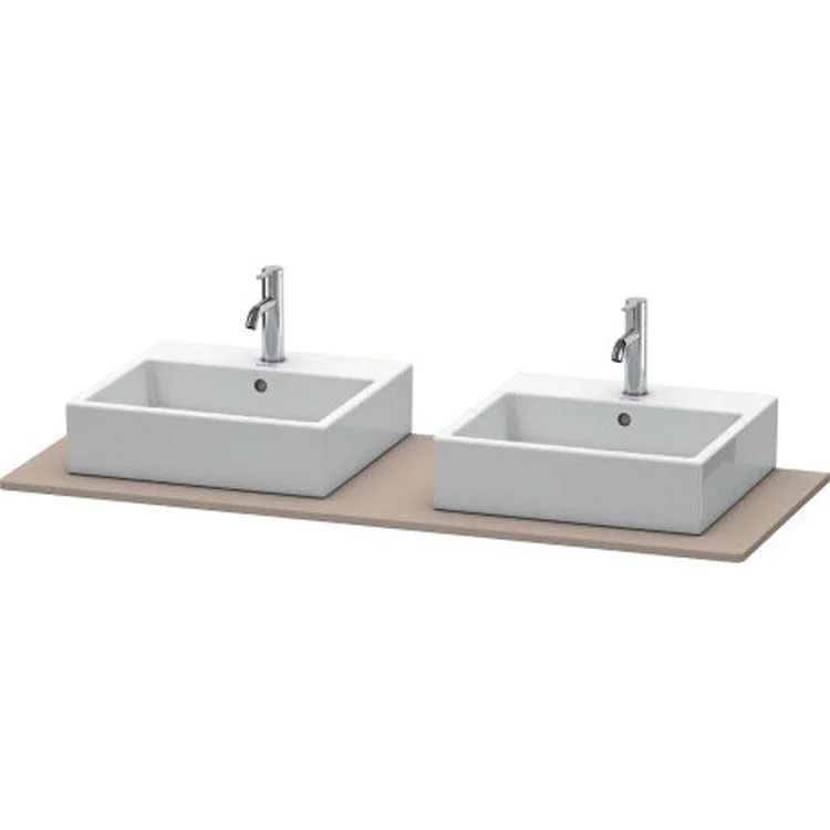 Lavatory Console XSquare Basalt Matte Double Basin 21-5/8 x 55-1/8 Inch