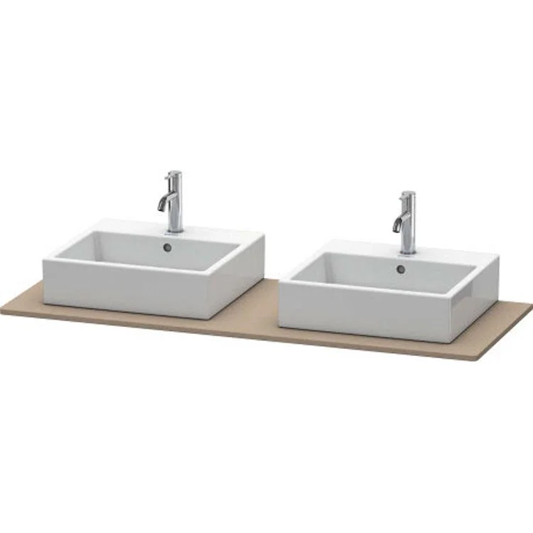 Lavatory Console XSquare Linen Double Basin 55-1/8 x 21-5/8 Inch