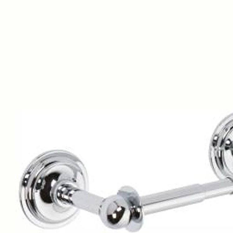 Toilet Paper Holder London Terrace 2 Post Spring Loaded Polished Nickel Brass 5-3/4 Inch 2-15/16 Inch Wall Mount