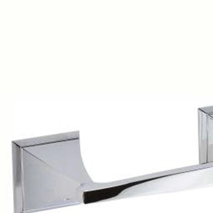 Toilet Paper Holder Cayden 2 Post Pivoting Roller Satin Nickel Brass 6-5/8 Inch 3-5/8 Inch Wall Mount