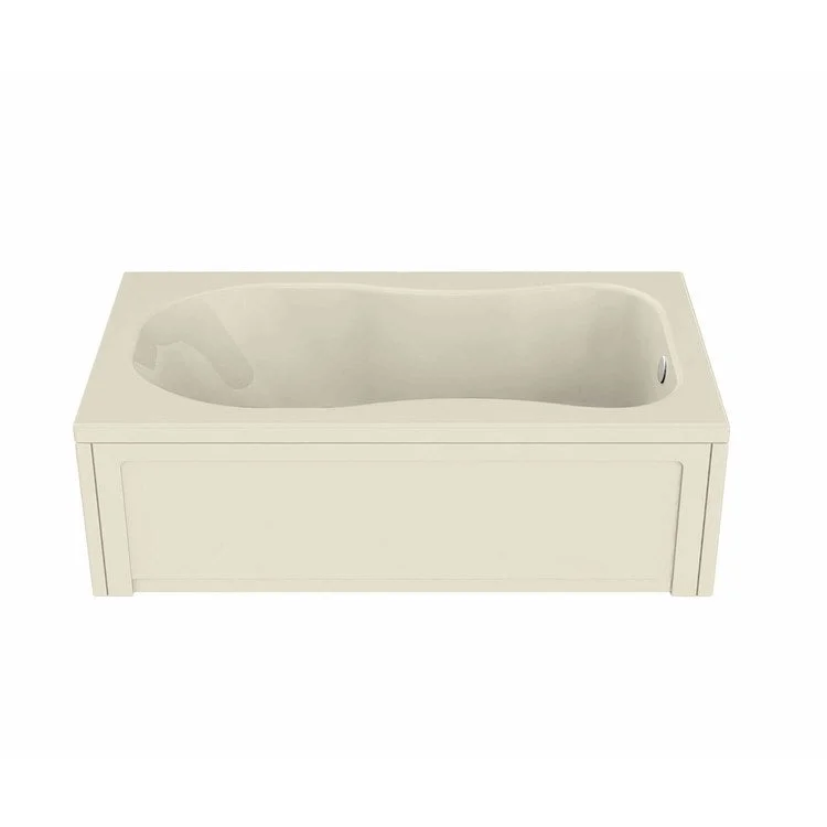 Tub Topaz 60L x 36W Inch Alcove Hydromax End Bone Acrylic