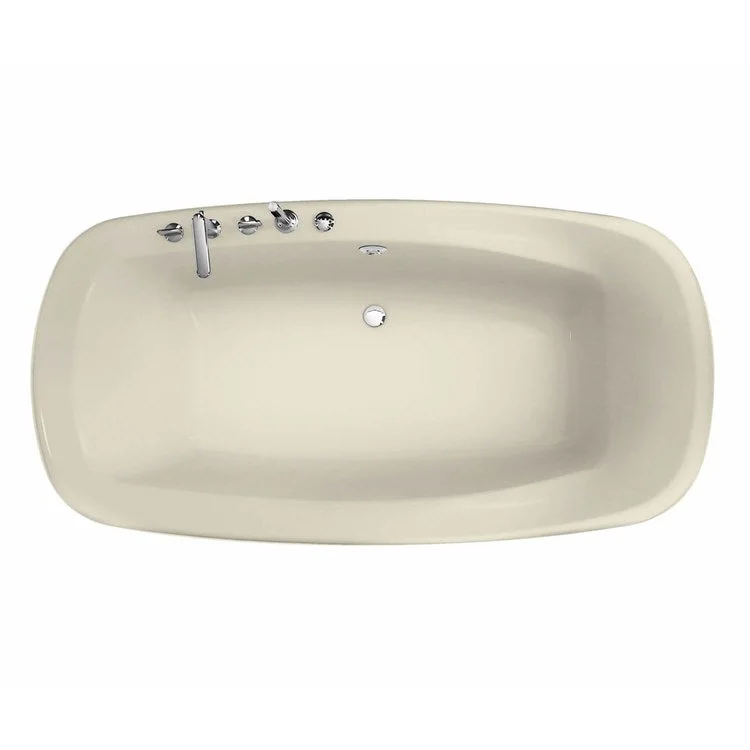 Tub Eterne 72L x 42W Inch Drop-In Hydromax Center Bone Acrylic