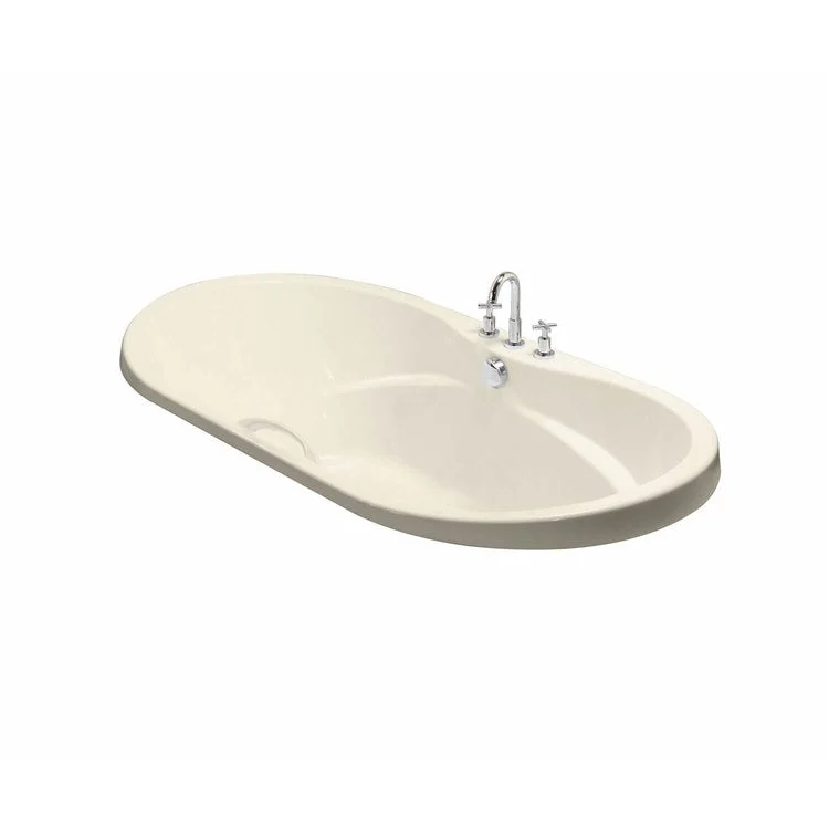 Tub Living 66L x 42W Inch Drop-In Hydromax Center Bone Acrylic