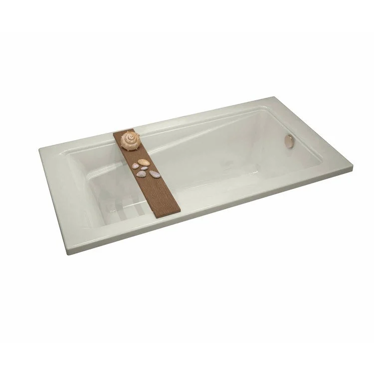 Tub Exhibit 60 x 32 Inch Drop-in Whirlpool End Biscuit Acrylic