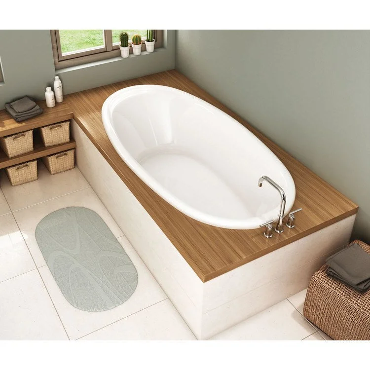 Tub Saturna 72 x 36 Inch Drop-in Aeroeffect End White Acrylic