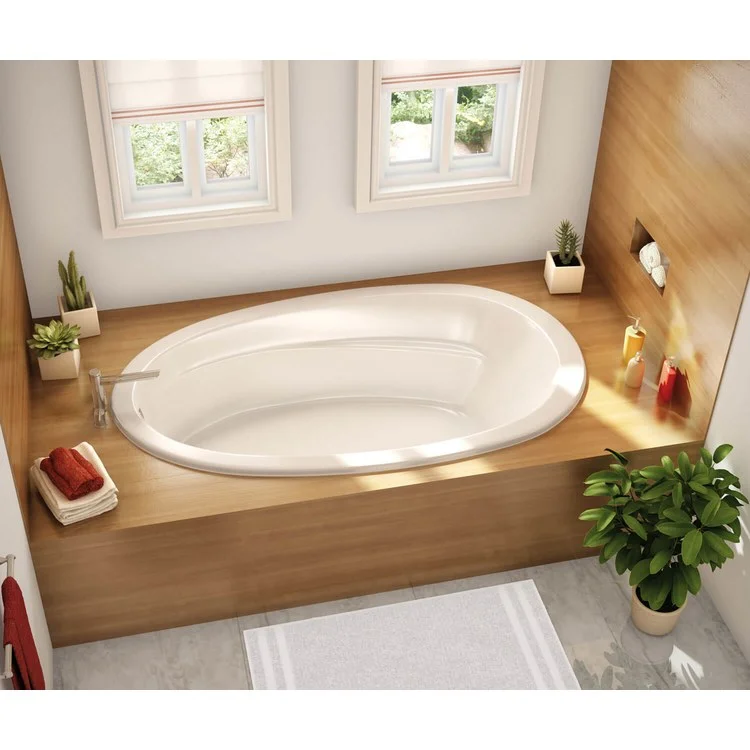 Tub Talma 72 x 42 Inch Drop-in Combined Whirlpool Aeroeffect End White Acrylic