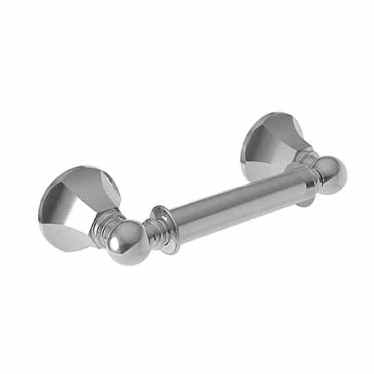 Toilet Paper Holder Metropole Double Post Polished Chrome Brass 9-1/2 Inch 3-1/5 Inch Wall Mount