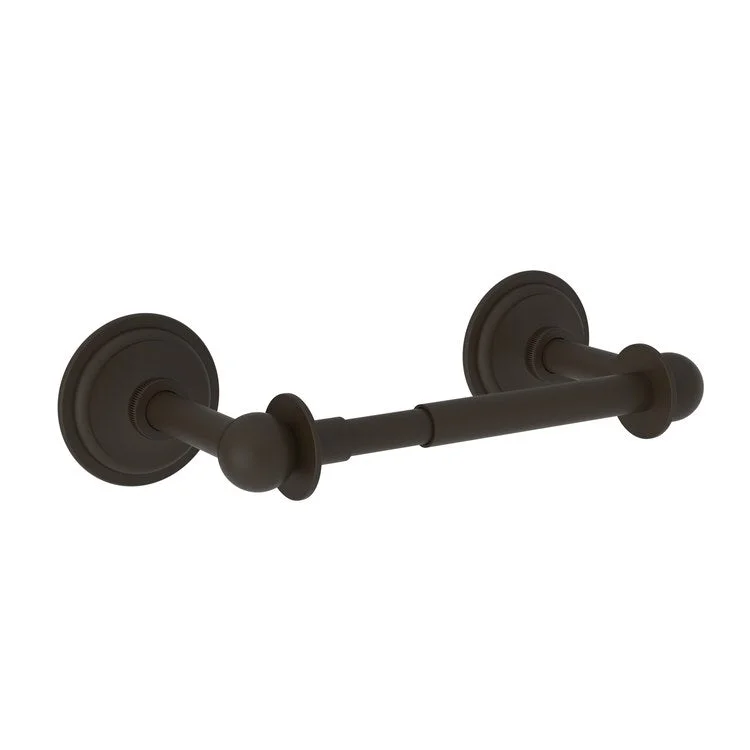 Toilet Paper Holder Miro Double Post Oil Rubbed Bronze Brass 7-7/8 Inch 2-15/16 Inch Wall Mount