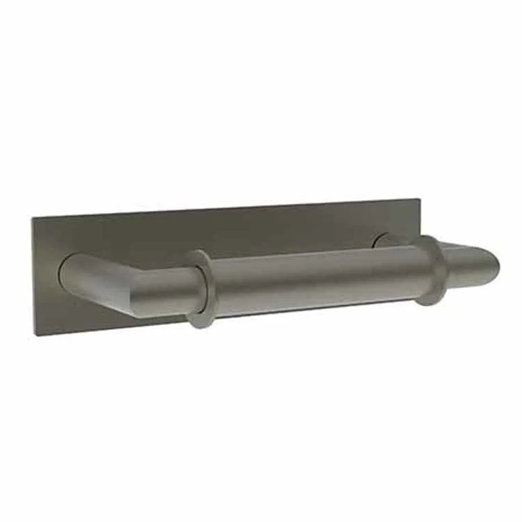 Toilet Paper Holder Metro Double Post Gun Metal Brass 8-3/4 Inch 3-2/3 Inch Wall Mount