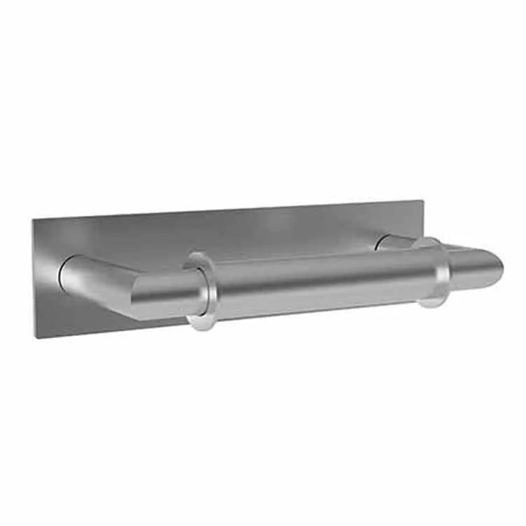 Toilet Paper Holder Metro Double Post Stainless Steel PVD Brass 8-3/4 Inch 3-2/3 Inch Wall Mount