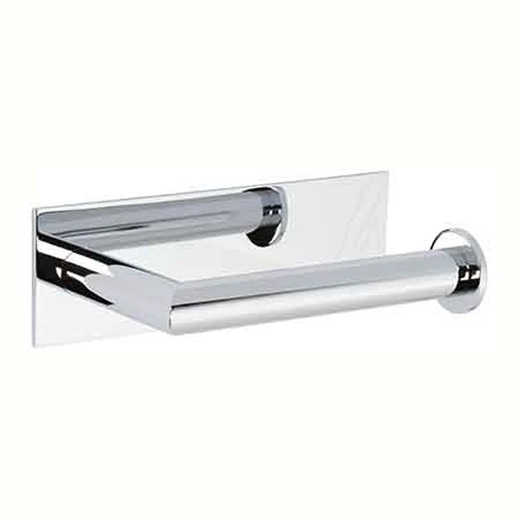 Toilet Paper Holder Metro Open Single Post Polished Nickel Brass 6-3/4 Inch 3-9/16 Inch Wall Mount