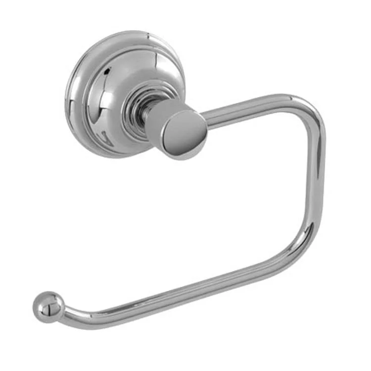 Toilet Paper Holder Alyesbury Open Roller Midnight Chrome Brass 8 Inch 3-3/8 Inch Wall Mount