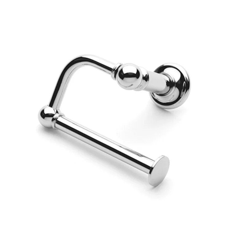 Toilet Paper Holder Ithaca Open Roller Midnight Chrome Brass 6-1/4 Inch 4-1/8 Inch Wall Mount