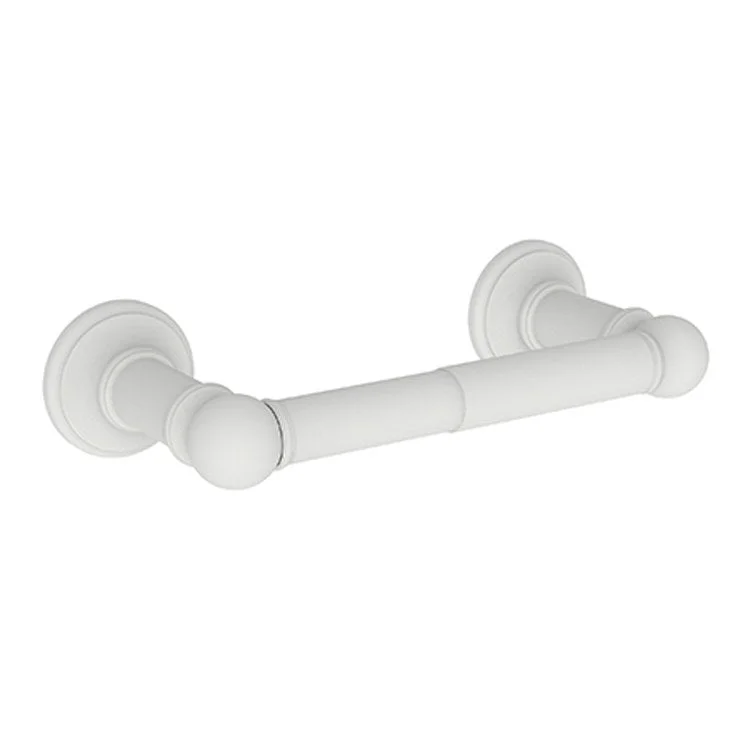 Toilet Paper Holder Ithaca Double Post Matte White Brass 8-3/8 Inch 3-9/16 Inch Wall Mount