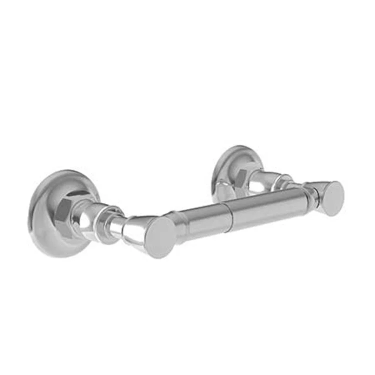 Toilet Paper Holder Vander Double Post Midnight Chrome Brass 8-33/64 Inch 3-21/32 Inch Wall Mount