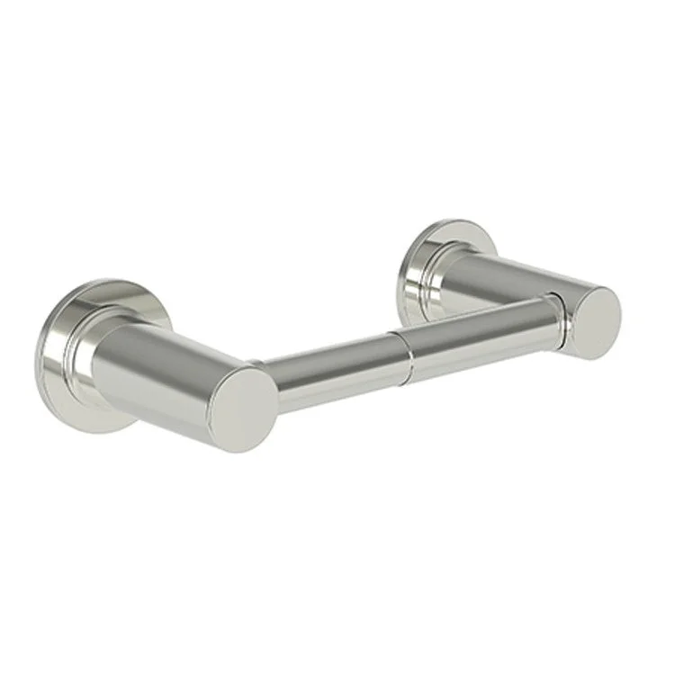 Toilet Paper Holder Dorrance Double Post Polished Nickel Brass 8-4/5 Inch 3-2/7 Inch Wall Mount