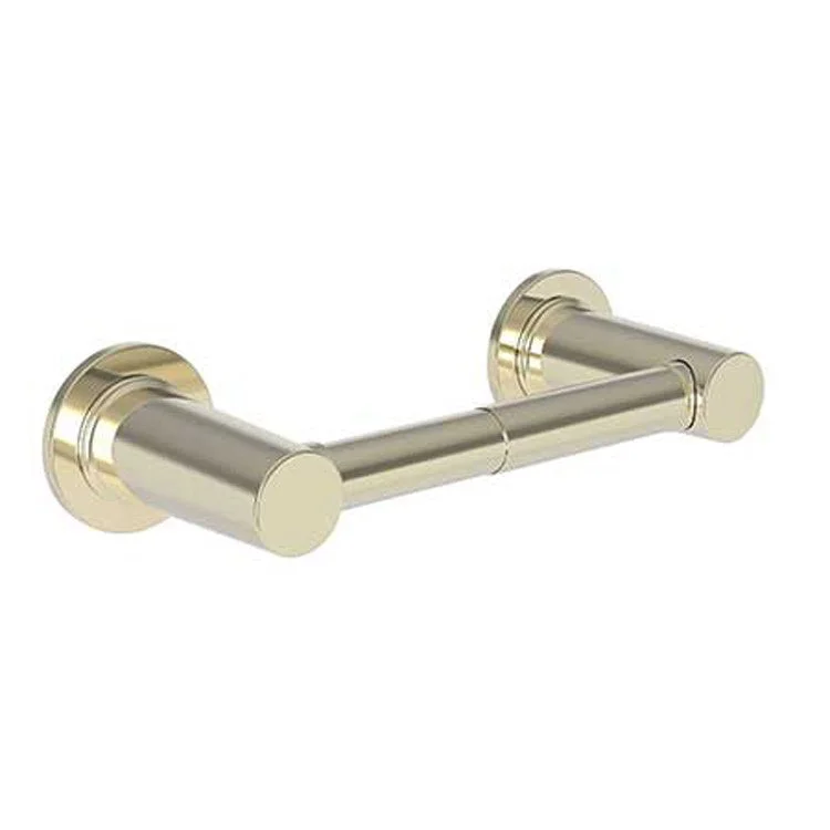 Toilet Paper Holder Dorrance Double Post French Gold PVD Brass 8-4/5 Inch 3-2/7 Inch Wall Mount