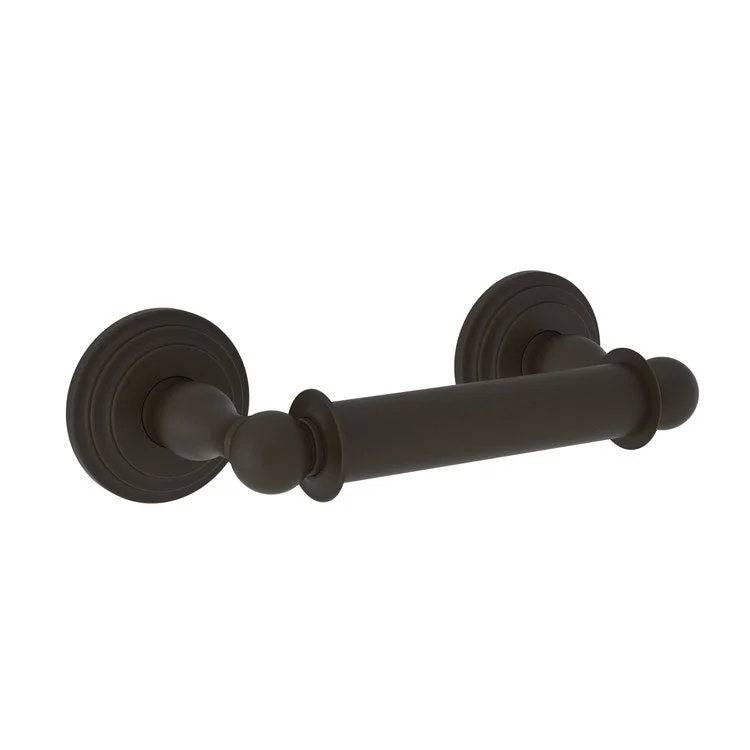 Toilet Paper Holder Alveston Double Post Oil Rubbed Bronze Brass 8-9/16 Inch 3-3/4 Inch Wall Mount