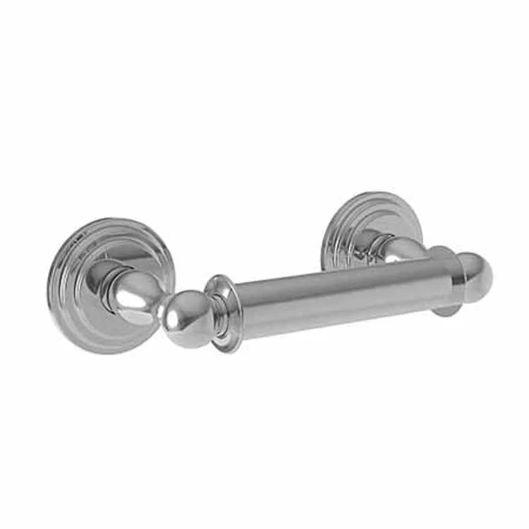 Toilet Paper Holder Alveston Double Post Antique Nickel Brass 8-9/16 Inch 3-3/4 Inch Wall Mount