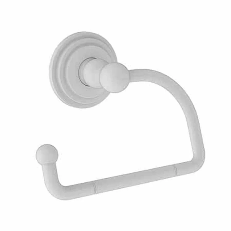 Toilet Paper Holder Alveston Open Roller Matte White Brass 5-7/8 Inch 3-1/4 Inch Wall Mount