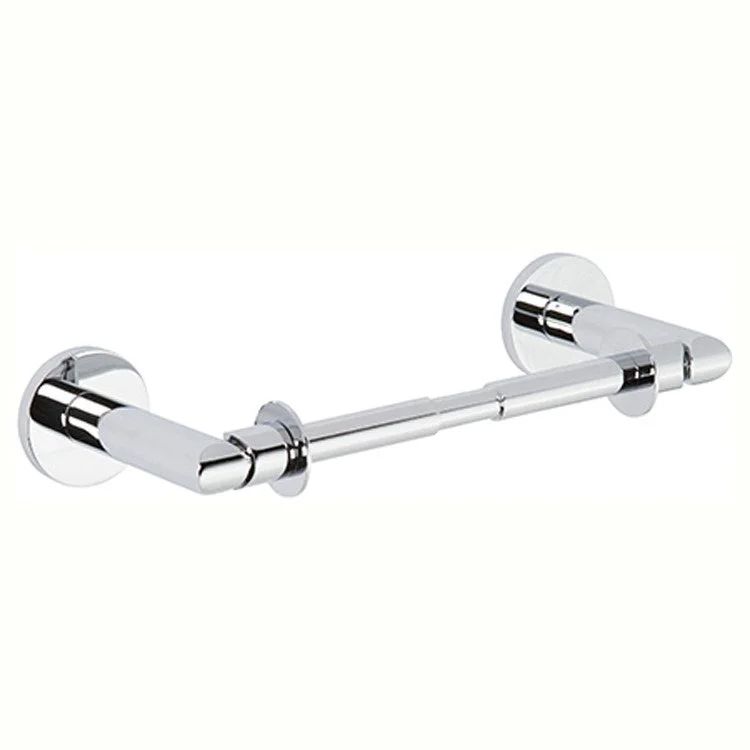 Toilet Paper Holder East Linear Double Post Polished Nickel Brass 8-4/5 Inch 3-5/8 Inch Wall Mount